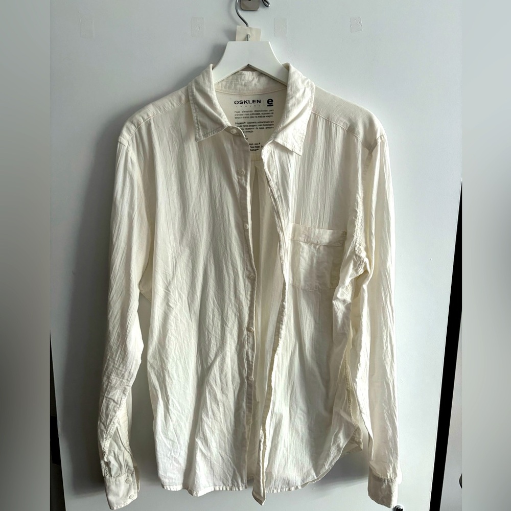 OSKLEN WHITE COTTON SHIRT BRAZIL DESIGNER
